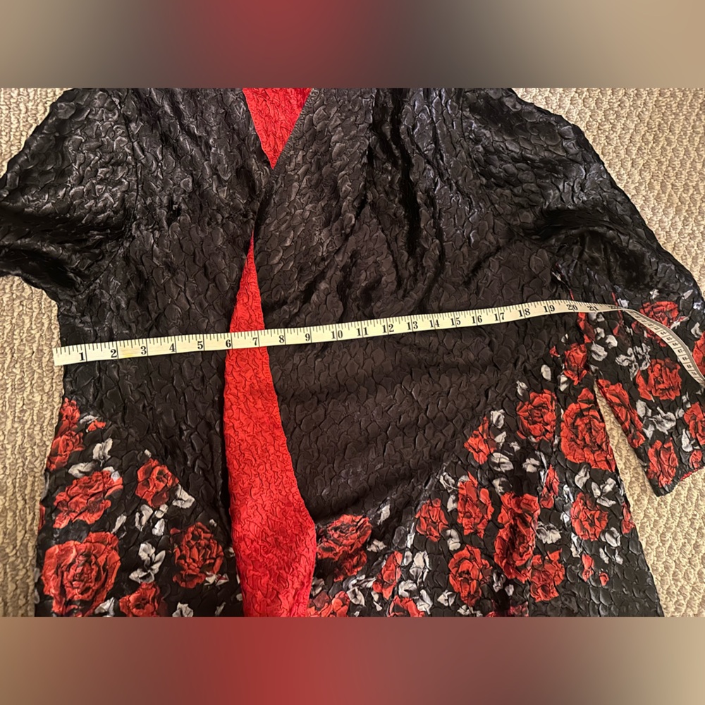 Joseph Ribkoff Textured Red Jacket - Picture 7 of 7